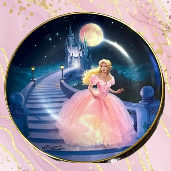 Franklin Mint Heirloom Recommendation The Magic of Cinderella, signed Lt’d Ed. - Picture 1 of 3